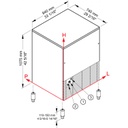 صانعة ثلج بريما ICE MAKER CB1265A 130KG