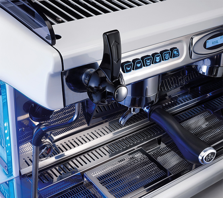 مكينة قهوة رويال 2 قروب ابيض ROYAL SYNCHRO T2