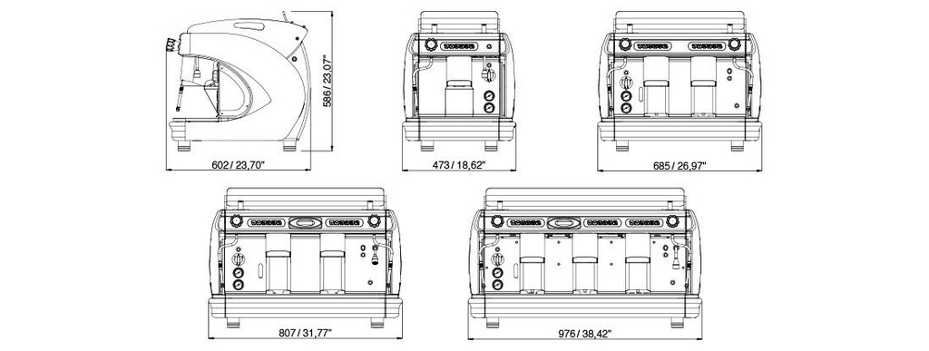 مكينة قهوة رويال 2 قروب ابيض ROYAL SYNCHRO T2